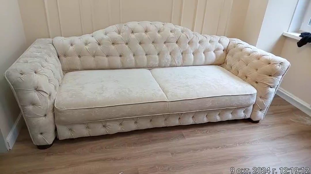 Замена обивки дивана на дому. Межгорье