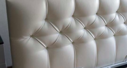 Перетяжка кровати с мягким изголовьем. Межгорье