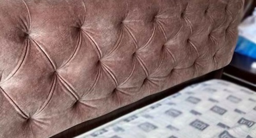 Перетяжка спинки кровати. Межгорье